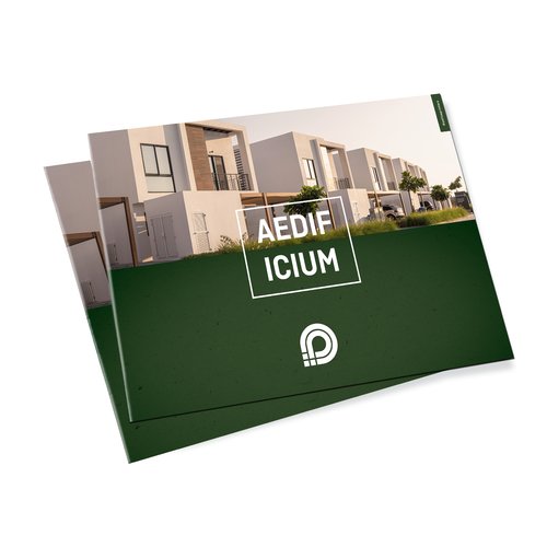 Stapled brochure.