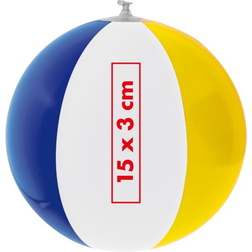 Multicolor plastic beach ball.