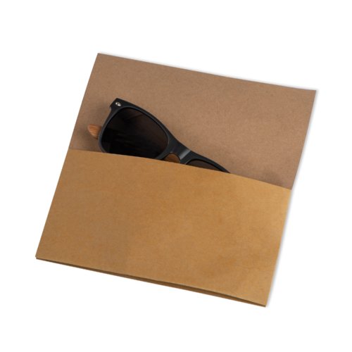 Beige sunglasses with dark lenses.