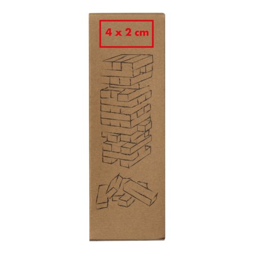 Wooden skill game with smooth surface.