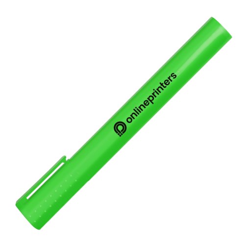Green highlighter with cap.