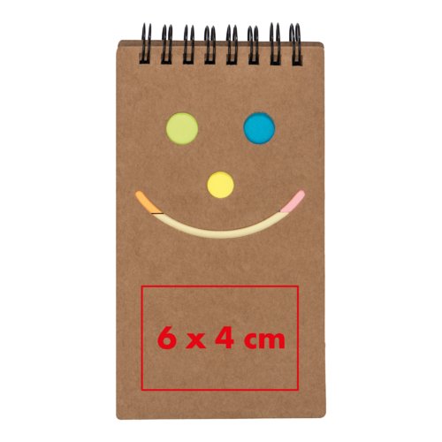Marsala notepad with spiral binding.