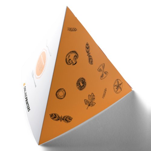 Paper pyramid, three-sided.
