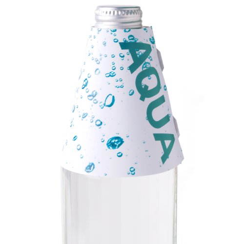 Paper bottle neck tag, individually customizable.