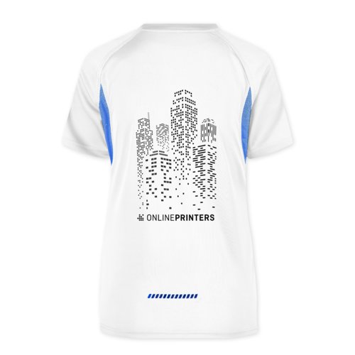 White polyester functional shirt for women.