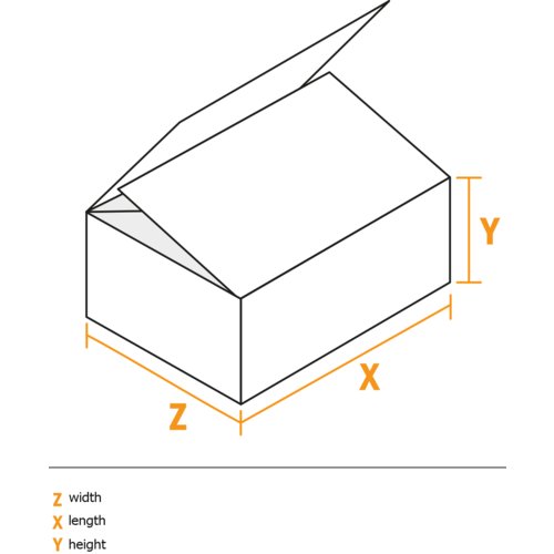 Cardboard box, free size specification at Onlineprinters