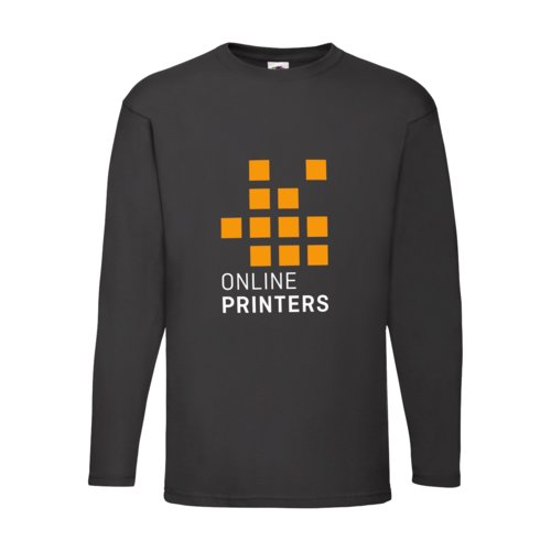 Long-sleeved cotton shirt with crew neck.