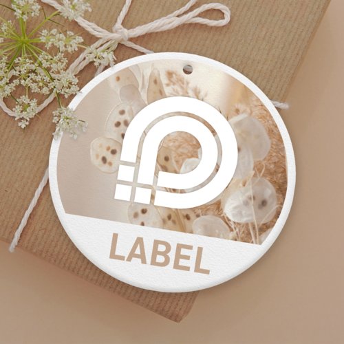 Product tags, 14.8 cm diameter, round 1