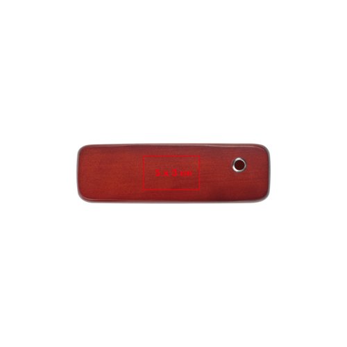 Wooden writing set with ballpoint pen and case.