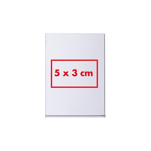 Clear glass cuboid.