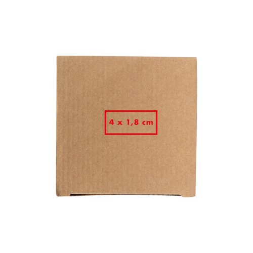 Cardboard money box with coin slot.