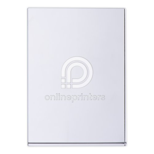 Clear glass cuboid for paperweight or decoration.