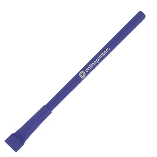 Blue inkless pen with pattern.