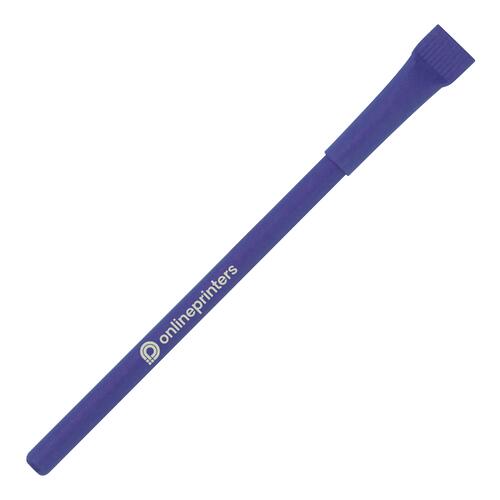 Blue inkless pen with pattern.