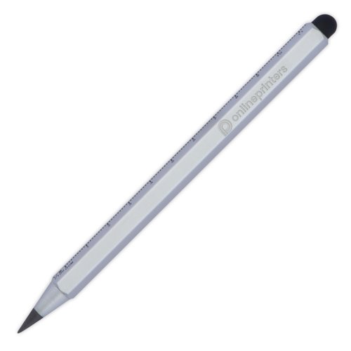 Gray inkless writing pen with touch pen function.