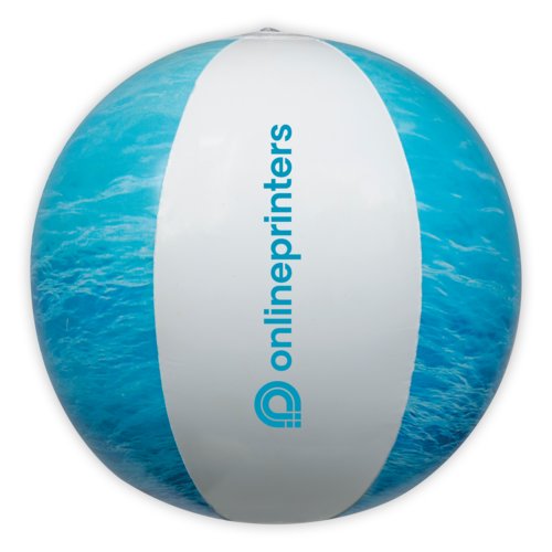 Multicolor plastic beach ball, inflatable.