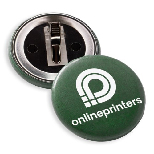 Buttons with clip fastener, round, Ø 5.6 cm 1