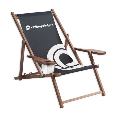 Wooden deck chairs with armrests 3