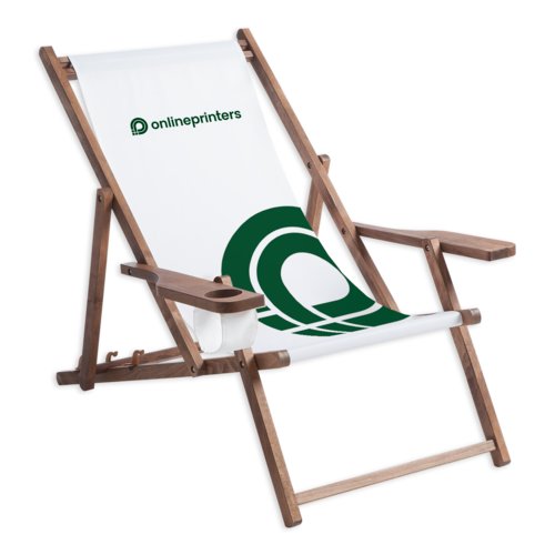 Wooden deck chairs with armrests 4