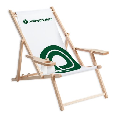 Wooden deck chairs with armrests 2