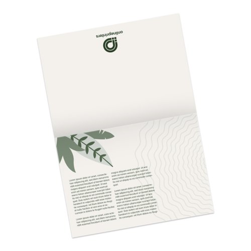 Folded voucher cards, A6, Landscape, long side creasing 3