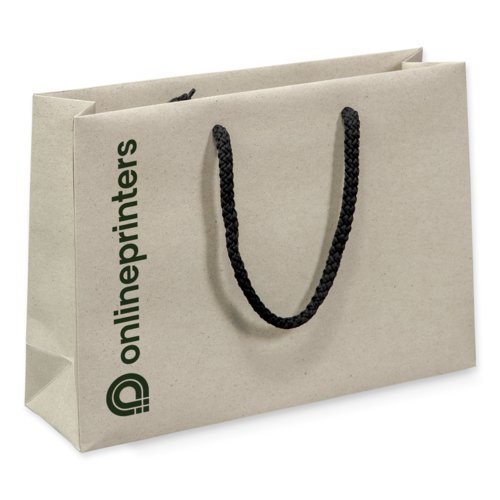 Natural paper rope handle bag, 24 x 34 x 10 cm 2