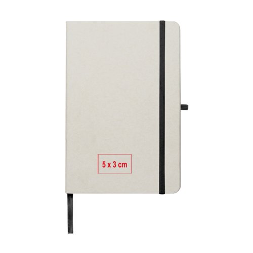 Light Recycled Notebook with Elastic Closure.