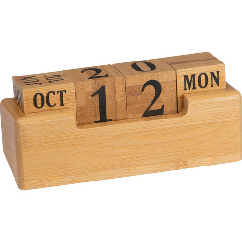 Everlasting bamboo desk calendar Cimahi 1