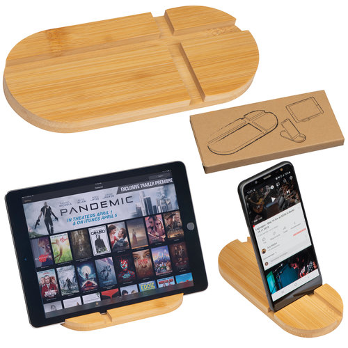 Bamboo tablet and smartphone holder Pekalongan 1