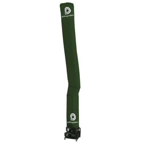 Green fabric air column.