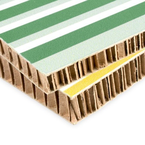 Honeycomb cardboard sign, printable on both sides.