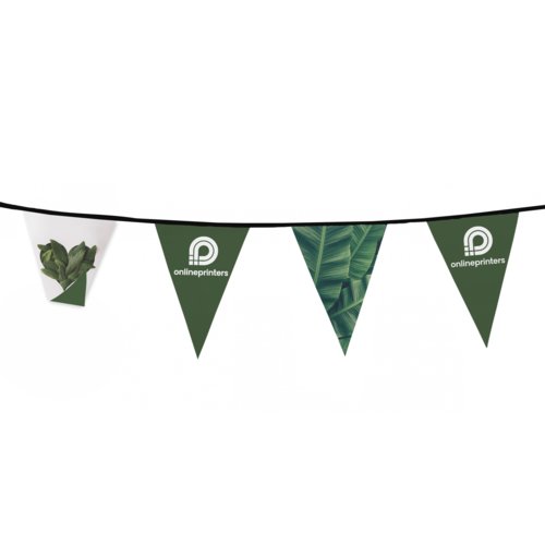 Paper pennant banner, double-sided printable and customizable.