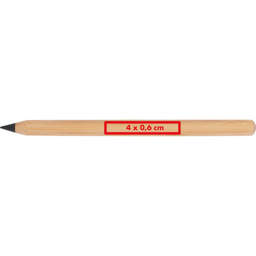 Light bamboo writing instrument with lead.