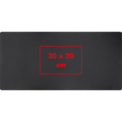 Black gaming pad with non-slip base.