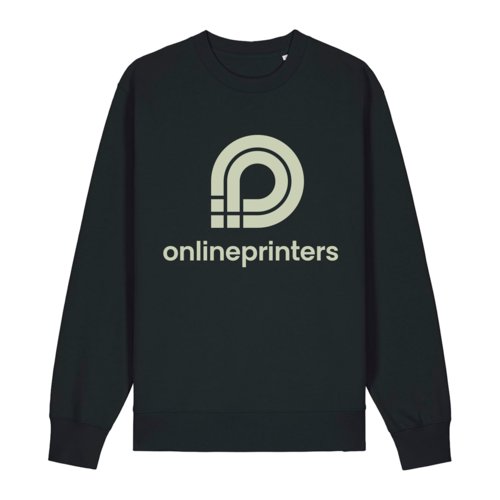 Dark gray cotton sweatshirt, unisex.