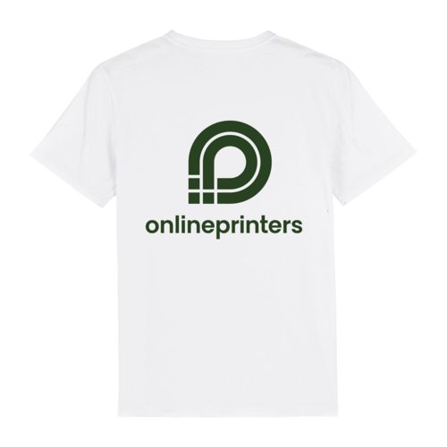 White organic cotton T-shirt in a unisex fit.