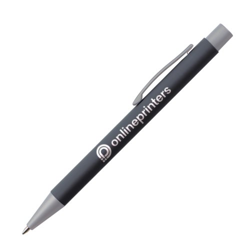 Anthracite ballpoint pen with clip.