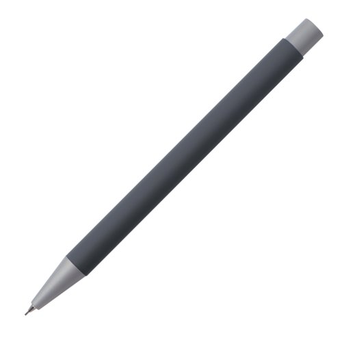 Anthracite mechanical pencil with a removable cap.
