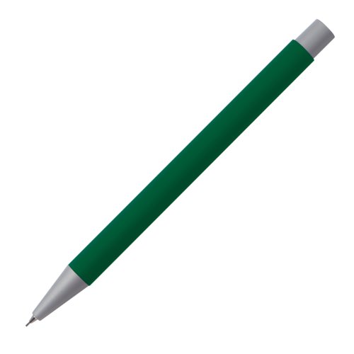 Green mechanical pencil with replaceable lead.