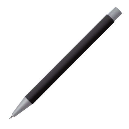 Black mechanical pencil with metal elements.