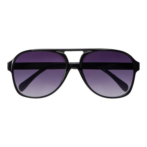 Black plastic aviator sunglasses.