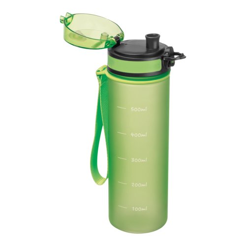 Apple green Tritan water bottle with loop.