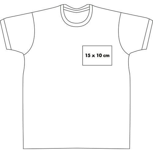 White cotton t-shirt for men with short sleeves and a round neckline.