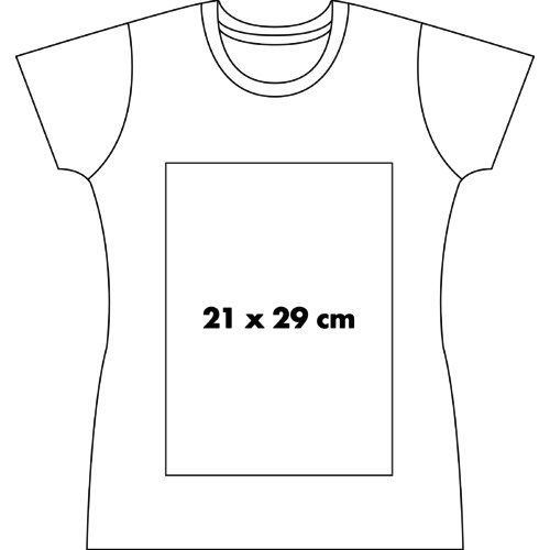 Cotton T-shirt for women with short sleeves.