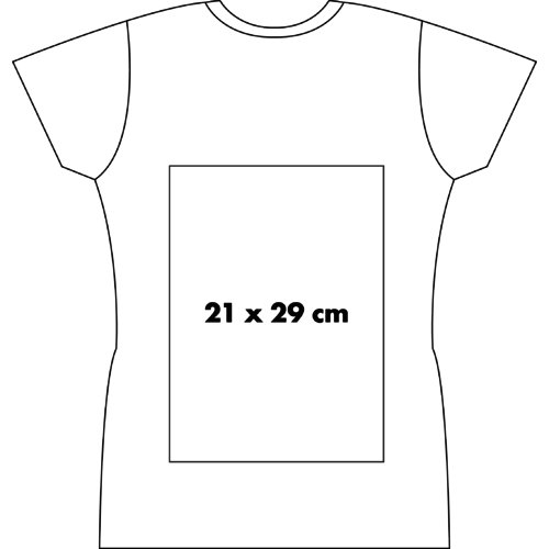 White cotton T-shirt for women with short sleeves.