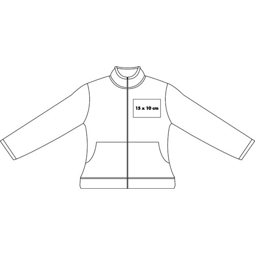 Cotton sweatshirt jacket for women with full zip.