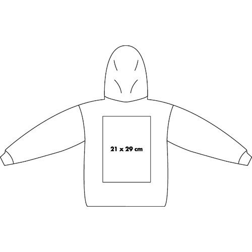 Solid color hooded sweatshirt for men.
