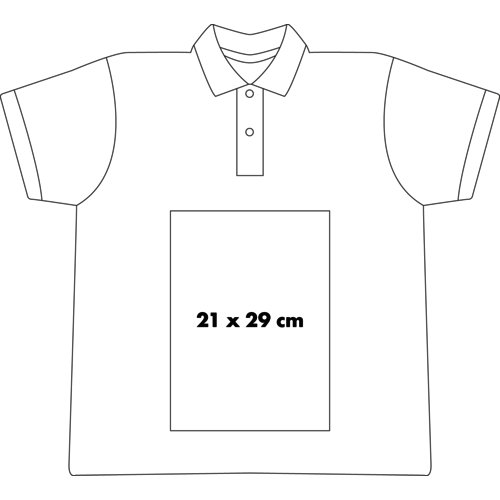 Cotton polo shirt with short button placket for men.