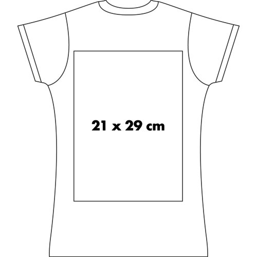Eco Women's T-Shirt made of fabric with short sleeves.