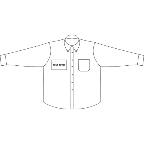 Oxford fabric shirt for men with long sleeves.